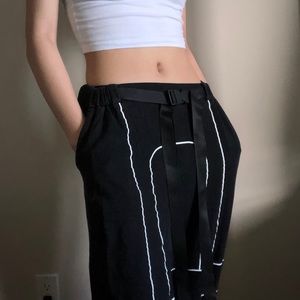 Black Techwear Cargo Pants